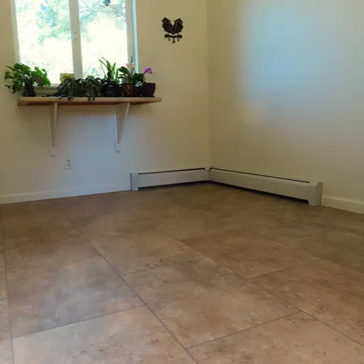 Beige tile flooring installation in Fort Collins, CO 