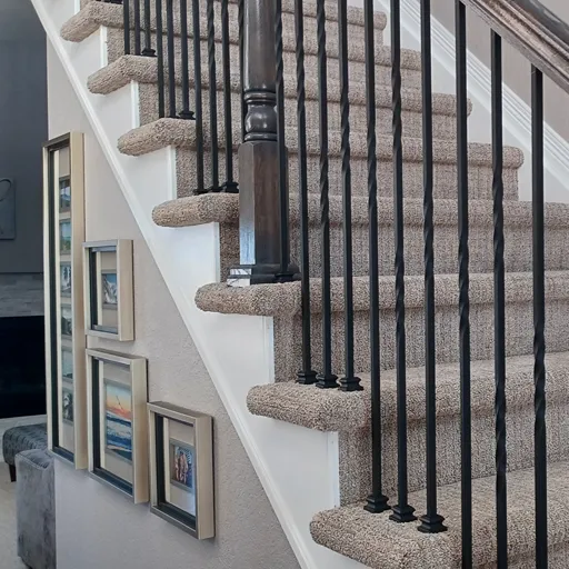 Berber carpet flooring, custom stair runner Colorado 