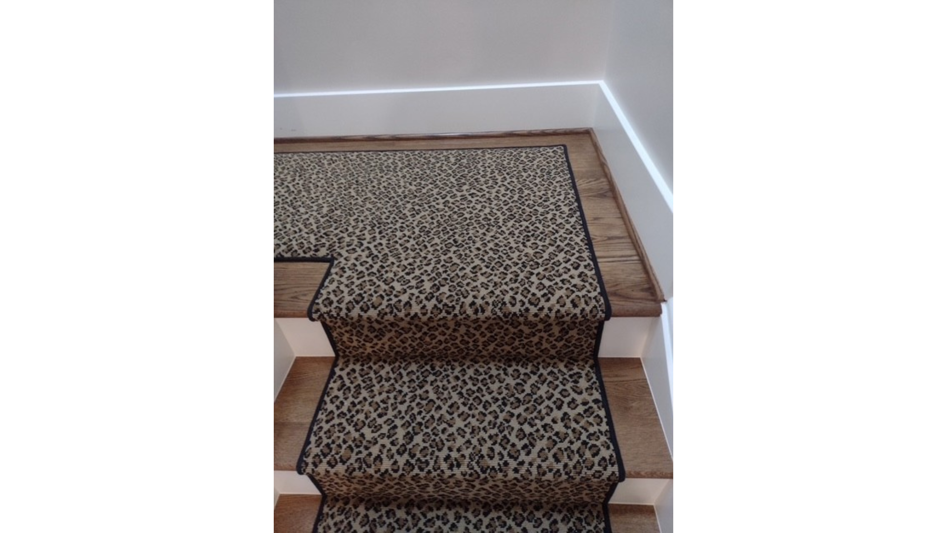 Residential stair runner installation in Fort Collins
